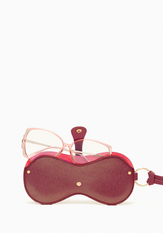 ULLA JOHNSON - Alvie Sunglass Case - Orchid Colorblock