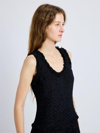 PROENZA SCHOULER - Kaida Dress Basketweave Tweed - Black