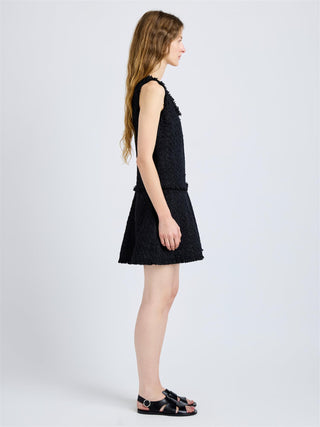 PROENZA SCHOULER - Kaida Dress Basketweave Tweed - Black