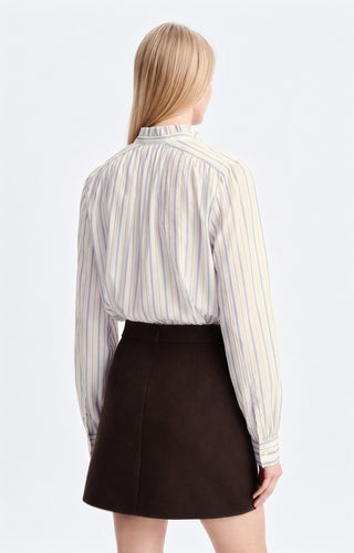 VANESSA BRUNO - Hilda Blouse - Ecru/Bleu