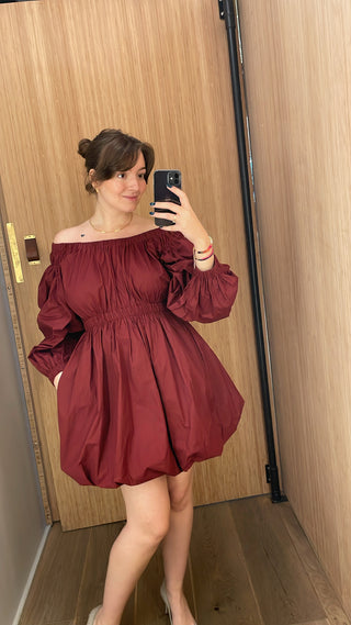 ULLA JOHNSON - Martine Dress - Bordeaux