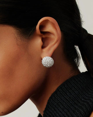 MISSOMA - Baya Dome Stud Earrings - Silver