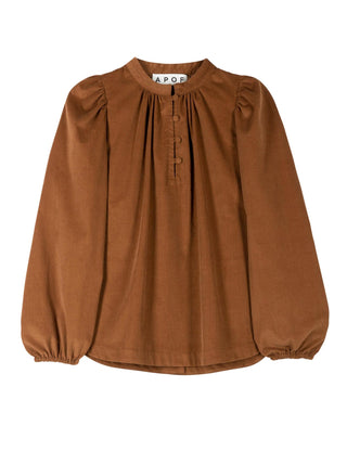 APOF - Audrey Shirt - Cognac Baby Cord