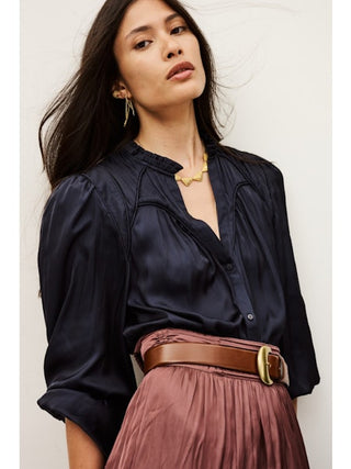 BA&SH - Cesira Shirt - Encre