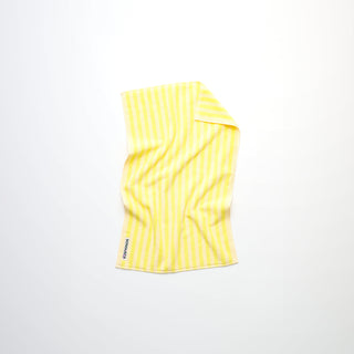 BONGUSTA - Naram Hand Towel - Pristine & Neon Yellow