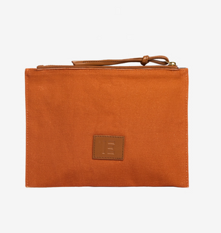 INOUI - Embroidered Pouch Neuvieme Paris - Beige