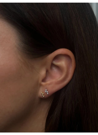 Pico Copenhagen - Alice Crystal Stud - Silver