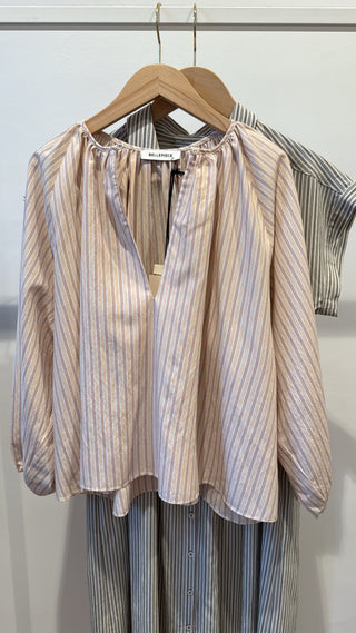 BELLEPIECE - Ernesto Blouse - Abricot Stripe