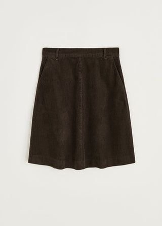 AIAYU - Estelle Skirt Corduroy - Smokey Brown