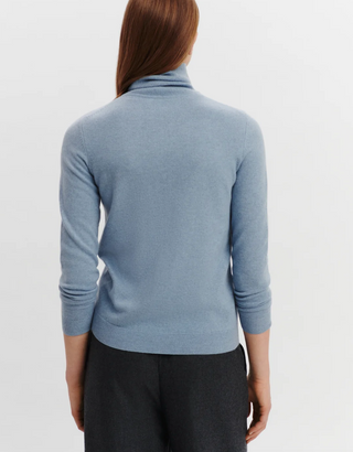 BOMPARD - Classic Turtleneck Sweater - Bleu Granit