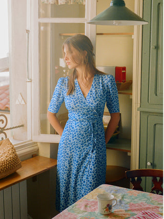 Rouje - Gabin Dress - Blue Rose