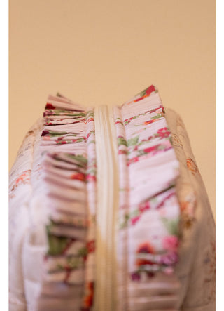 BON DEP - Pouch XS Square Ruffles Liberty - Garden Blooms