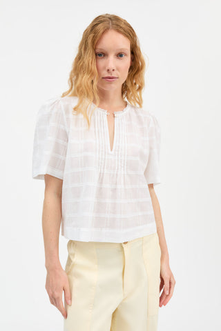 SKALL - Fiore Blouse - Optic White