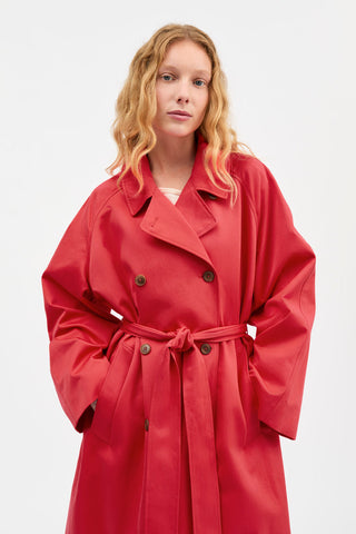SKALL - Spring Coat - Clear Red