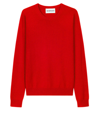 BOMPARD - Classic Round Neck Sweater - Rouge Quarante