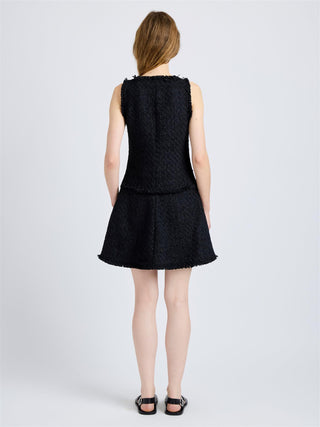 PROENZA SCHOULER - Kaida Dress Basketweave Tweed - Black