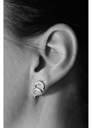 Pico Copenhagen - Dolphin Studs - Silver