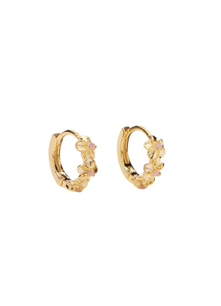 Pico Copenhagen - Aster Crystal Hoops - Powder Opac