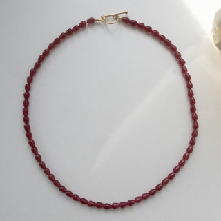STINE A - Love Drop Necklace - Burgundy