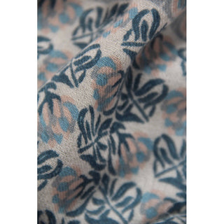 LES BELLES VAGABONDES - Carré Wool Poème - Bleu