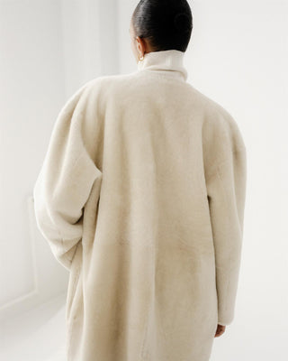 ALMADA LABEL - Shea Shearling Coat - Vanilla (pre-order)