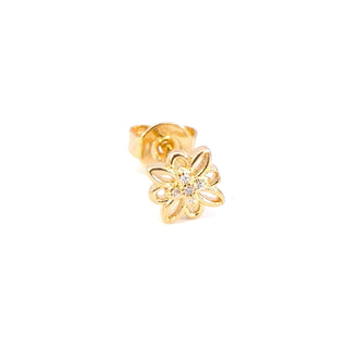 Rose Marie Paris - Stud Fleur Outline - Gold