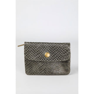 MAISON FANLI - Porte-Monnaie Petit - Snake Kaki