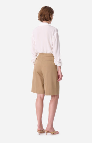 VANESSA BRUNO - Dalsam Bermuda Shorts - Vert Safari