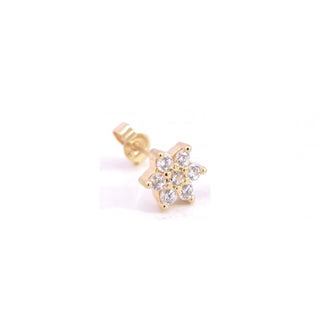Rose Marie Paris - Stud 6 Leaf Flower - Gold