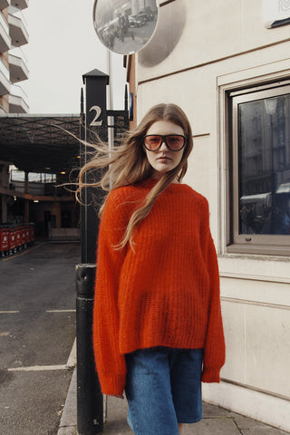 DES PETITS HAUTS - Burma Sweater - Tomate