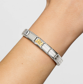 Nomination - Link SYMBOLS steel 18k gold BLUE STARTS BOOK