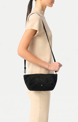 VANESSA BRUNO - Lune Pochette - Black Nubuck