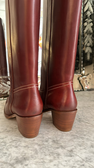 VANESSA BRUNO - Bottes 60mm Boot - Beetroot