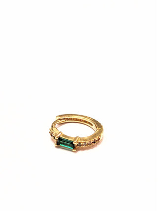 Rose Marie Paris - Hoop Rect Multicolour & Green - Gold