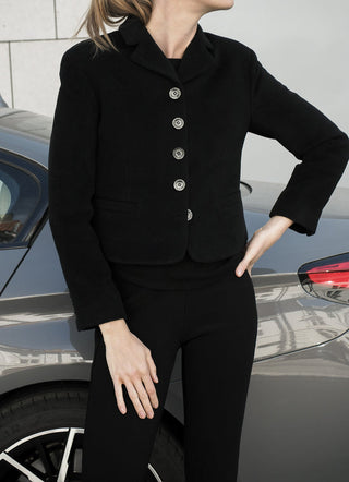 People's Republic Of Cashmere - Women's Short Blazer - Black