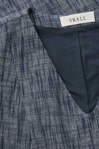 SKALL - Jo Dress - Indigo/linen