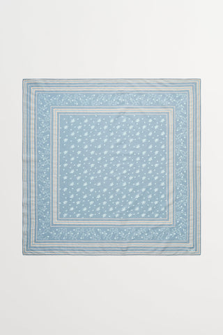 SKALL - Skall Classic Scarf 90x90 - Stormblue/Beige