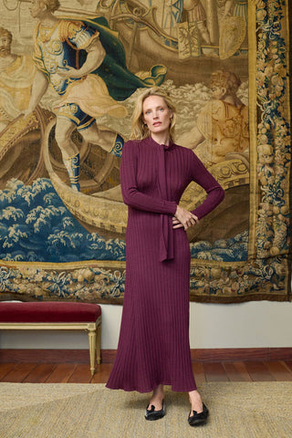 MARIA DE LA ORDEN - Madeleine Dress - Plum