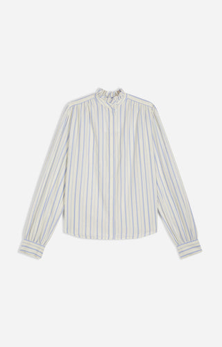 VANESSA BRUNO - Hilda Blouse - Ecru/Bleu