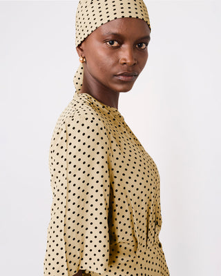 Officine Générale - Nadia Dress - Britishkhaki/Black