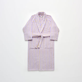 BONGUSTA - Naram Bathrobe - Lilac & Neon Yellow
