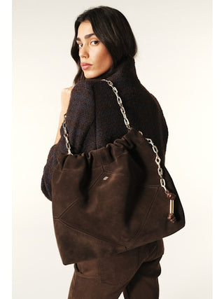 BA&SH - June Tote Suede - Choco