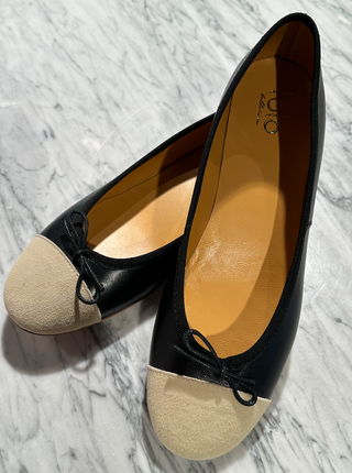 Lolo Ballerina - Coco Suede - Nero/Vanilla