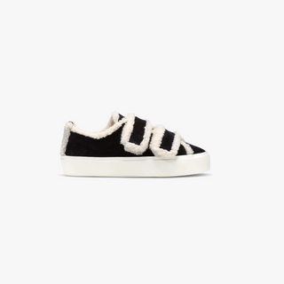 INUIKII - Shearling Low Velcro - Black
