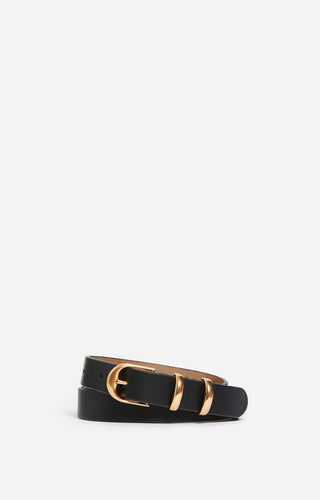 VANESSA BRUNO - Leather Belt 20mm - Noir