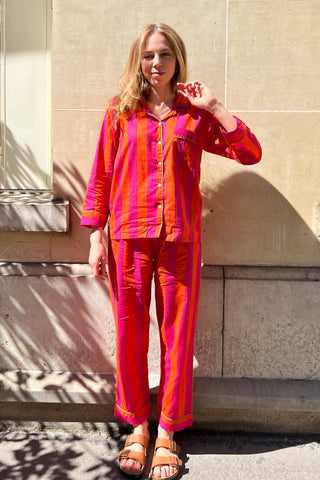 CURIOSITY LAB - Pyjamas Stripes - Rouge
