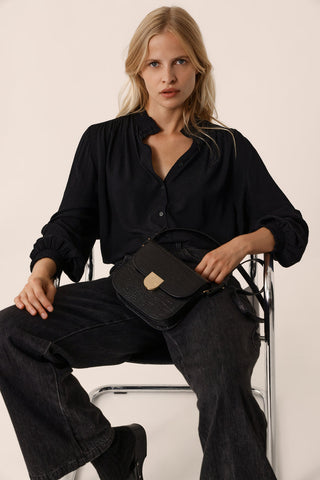 DES PETITS HAUTS - Rafezon Blouse - Noir