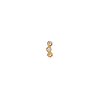 STINE A - Three Dots Earring Piece - Gold