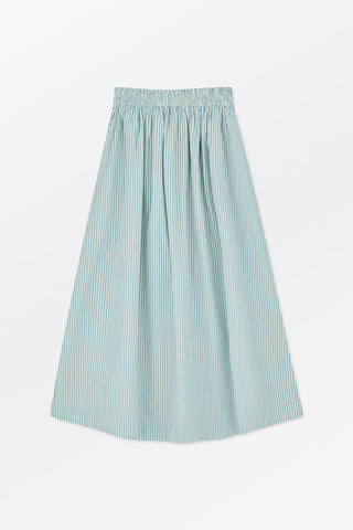 SKALL - Dagny Skirt - White/Aqua Stripe