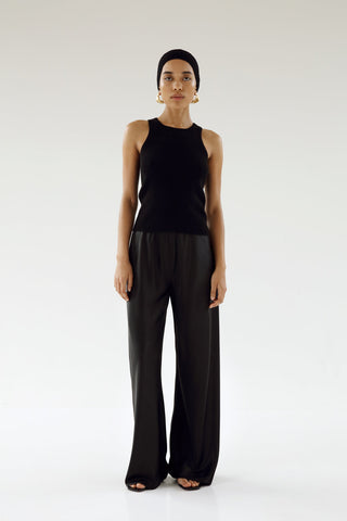 ALMADA LABEL - Bias Satin Pants - Black